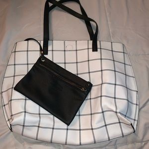 GH Bass reversible leather tote